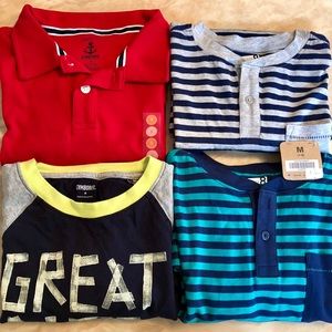 Boys long sleeve shirts - new